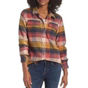Patagonia Multicolor Plaid Button-Down Shirt (Mustard, Pink, Navy)